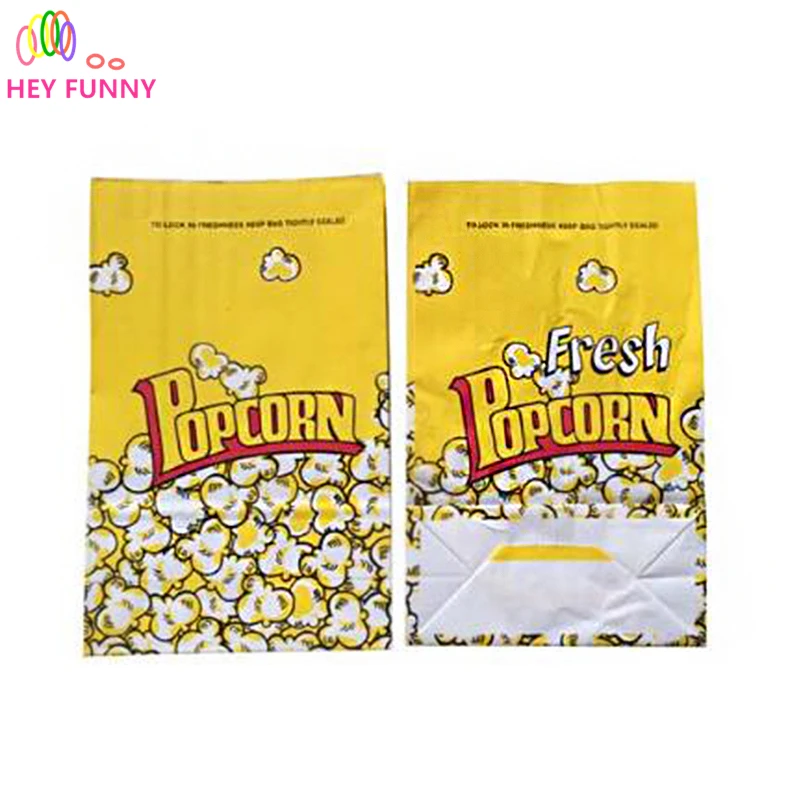 25pcs/pack Popcorn Bags Party Food Wedding Birthday Safe Favor Paper