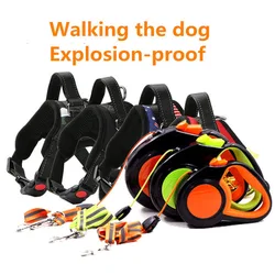 2019 Reflective traction rope large dogs Harness traction ropes Explosion-proof traction rope dog chains Pet Collar supplies L4 2019 Reflective traction rope large dogs Harness traction ropes Explosion-proof traction rope dog chains Pet Collar supplies L4
