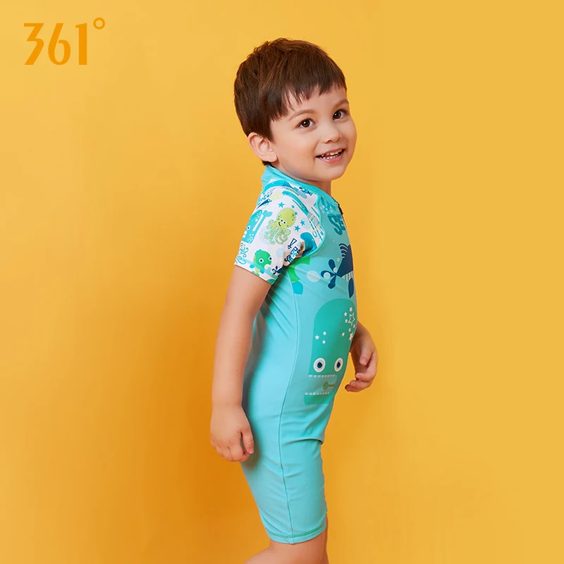 Детский слитный купальник для мальчиков и девочек купальный костюм с