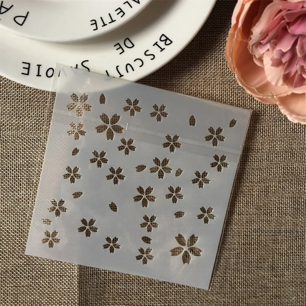 

Hot 13cm Plum Flower Texture DIY Layering Stencils Wall Painting Scrapbook Coloring Embossing Album Decorative Template