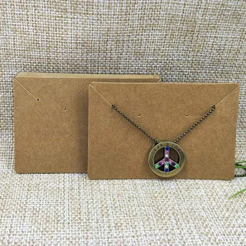 

2017 New DIY Free Shipping 6x9CMEarring&Necklace Jewelry Set Display Card 1Lot =100pcs 1Pair Earring Card& Necklace Display Card