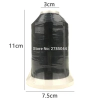 Sanbest 5000M Polyester Embroidery Thread 120D/2 – High Tenacity Solid Black & White Sewing Thread for Machine & DIY - Image 4