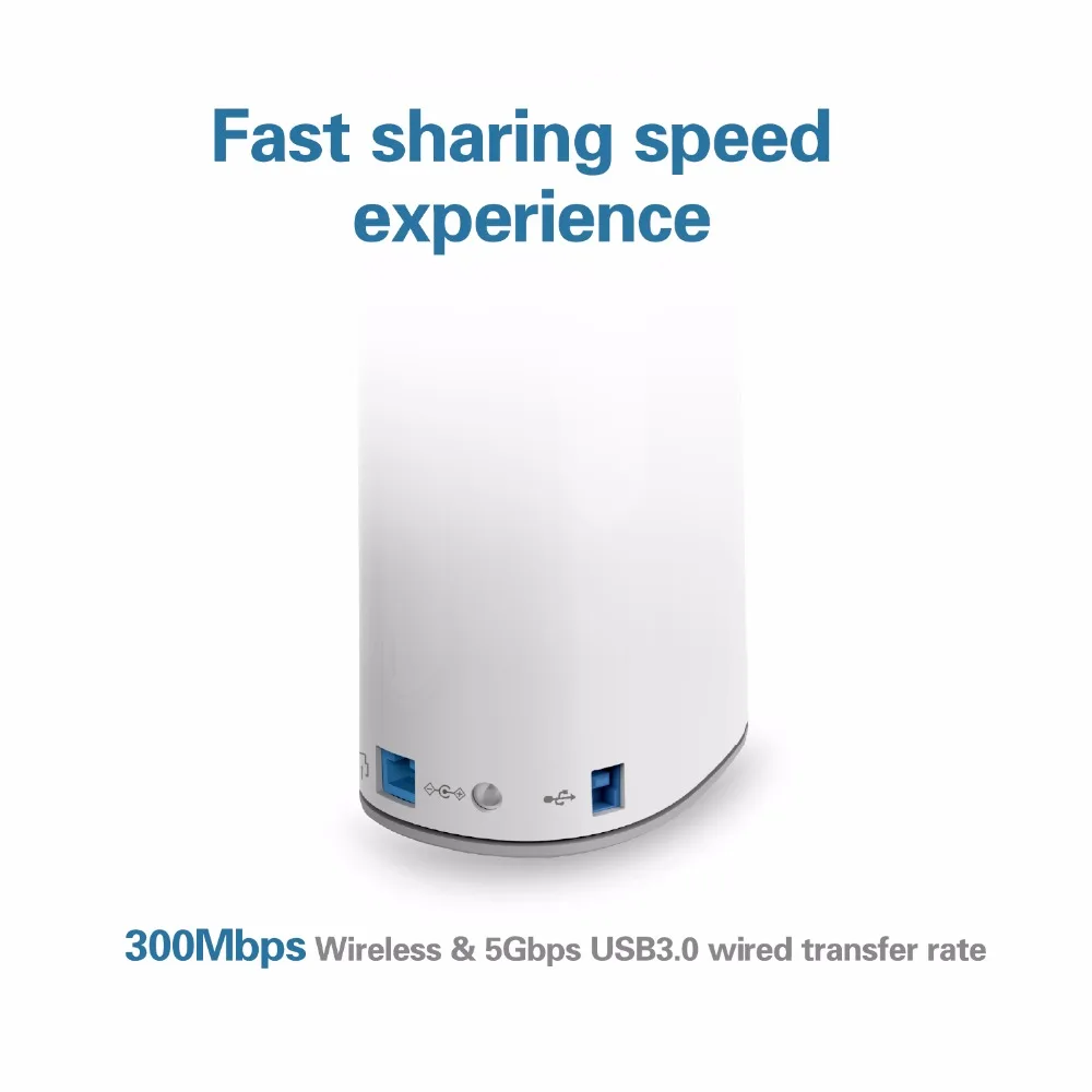 SSK SSM-F100 3.5 Inch 3TB Wireless WiFi Smart hard disk family cloud hard drive smart External Hard Drive For Home sharing