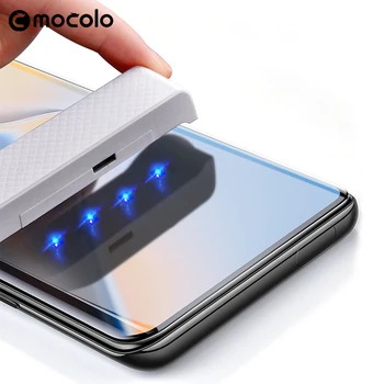 Перейти на Алиэкспресс и купить Для Oneplus 7 Pro защита экрана Mocolo 7T Pro Полное жидкое проклеенное изогнутое УФ закаленное стекло для OnePlus 8 Pro защита экрана