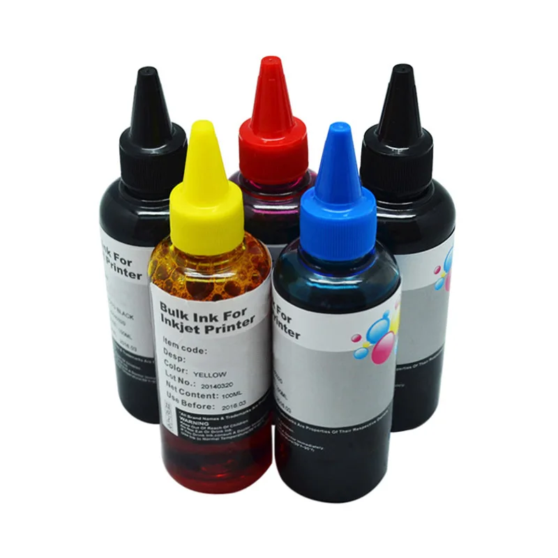 5x100ml For CANON Refillable Ink Cartridges PGI150 250 450 550 750 850