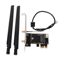 1 комплект M.2 NGFF на конвертер PCI-E настольной Беспроводной Wi-Fi и bluetooth-адаптер сетевая карта плата адаптера конвертер Новый