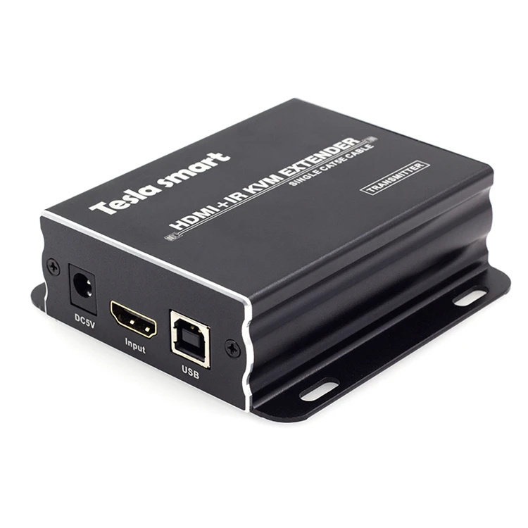 Тесла smart сети IP KVM удлинитель для головок Высокое качество 120 м USB HDMI KVM удлинитель CAT5e/6 TCP/IP(1 удлинитель для головок TX+ 1 удлинитель для головок RX