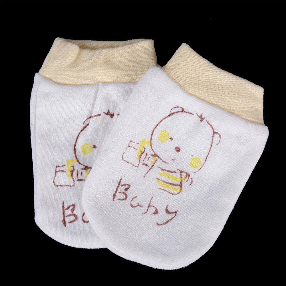 1 пара милых детских перчаток Kawaii с рисунком для мальчиков и девочек, мягкие митенки, один размер, подходят для большинства детей - Цвет: Цвет: желтый
