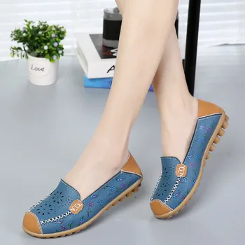 

Fashion Women Flats Spring Autumn Shoes Women Soft Comfortable Female flat Casual colorful Shoes flowers