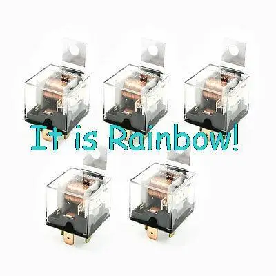 

Free Shipping DC 12V Volts 40 Amp Single Pole Dual Throw 1NO+1NC SPDT Car Relay x 5