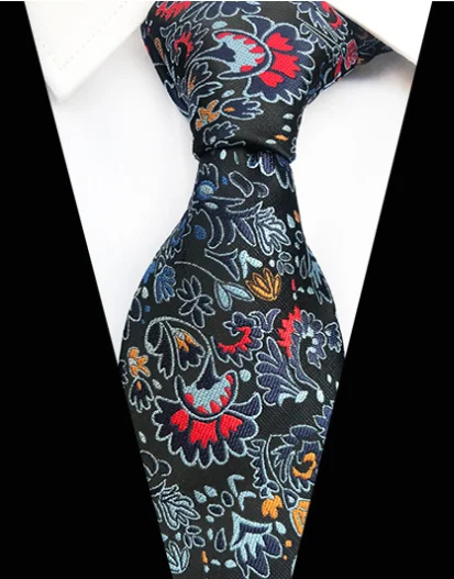 Новые стили Пейсли галстуки в клетку для мужчин классические бизнес высокой плотности горошек узор галстук роскошные свадебные аксессуары - Цвет: YUP-05