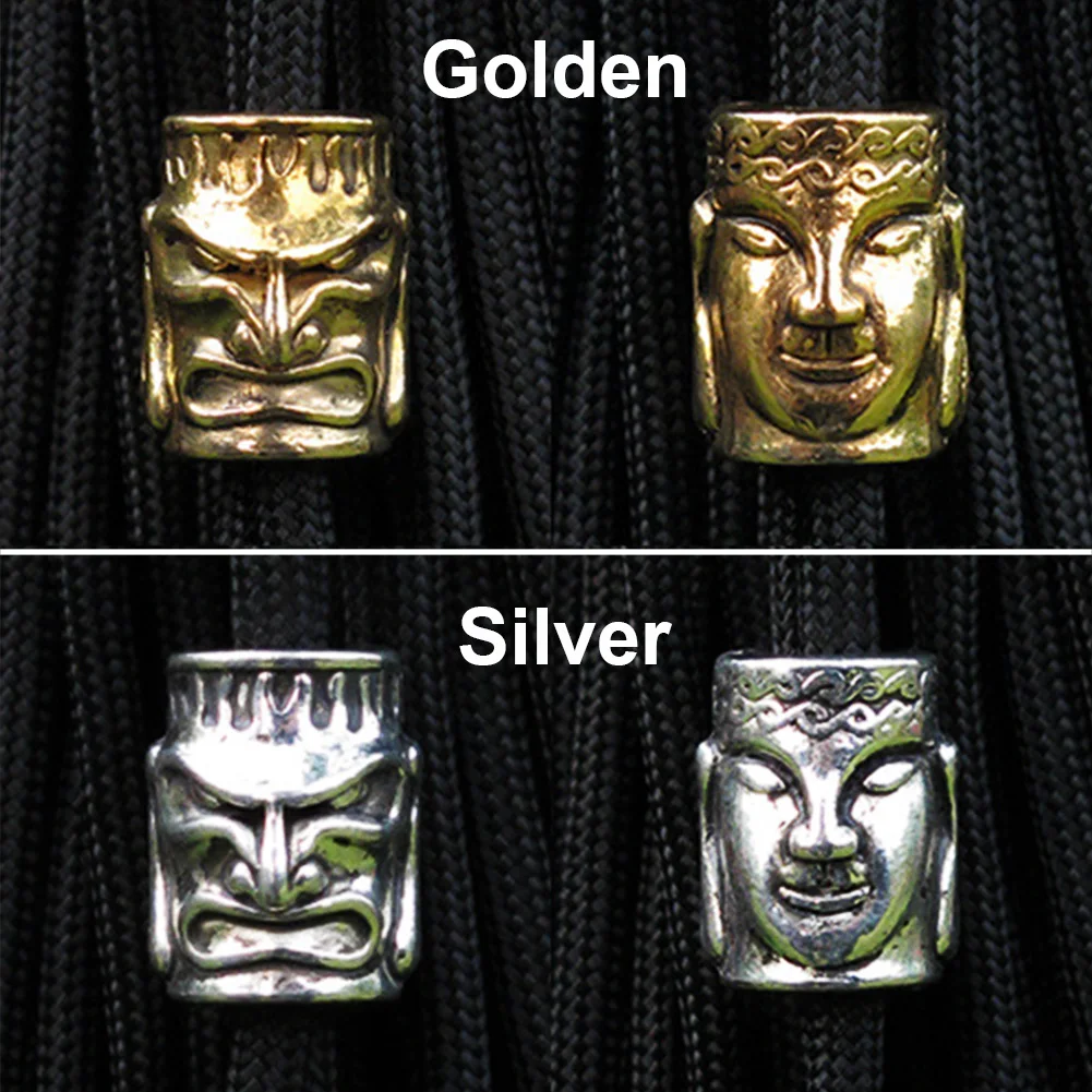 10 قطعة/الوحدة العتيقة الفضة سحر قطع على شكل جمجمة DIY Paracord في أساور سكين اسهم قلادة التخييم التنزه اكسسوارات