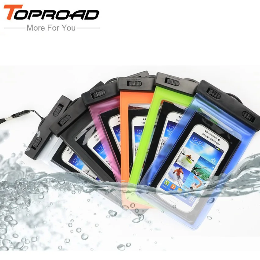 

100% Sealed Waterproof Bag Pouch Case For Apple iPhone 4S 5S 5C 6 6S 4.7 6S Plus Samsung Xiao mi HTC Diving Underwater Cover