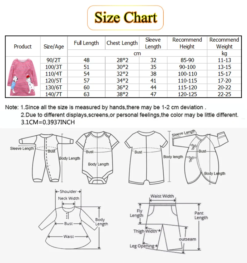 cartoon baby girls dress