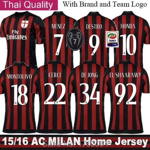 el shaarawy ac milan jersey