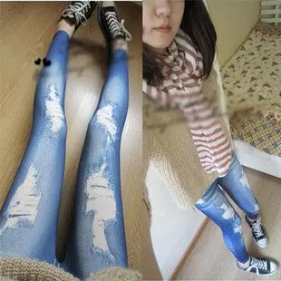2012 Autumn &amp Winter Women Leggings Pants(black blue) Cheap Price + Free Shipping | Женская одежда