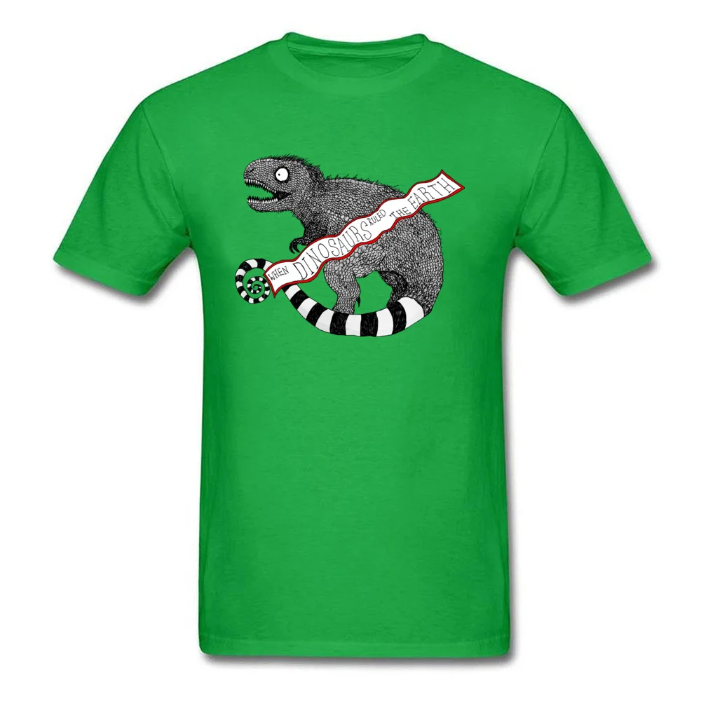 Burton esque Tyrannosaurus Rex O Neck T-shirts Summer Tops Shirts Short Sleeve Funny 100% Cotton Street Tee-Shirts Design Men Burton esque Tyrannosaurus Rex green