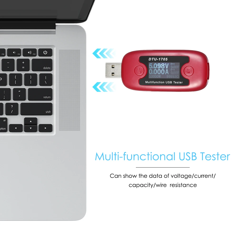 Multi-functional USB Tester Voltmeter Voltage Current Ammeter Power Meter LCD display Compatible with Phone Computer Power bank