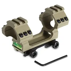 Тактическое двойное кольцо винтовка Quick Release Scope Mount 30 мм кольца с пузырьковым уровнем fit 21 мм Picatinny Weaver Rail для охоты