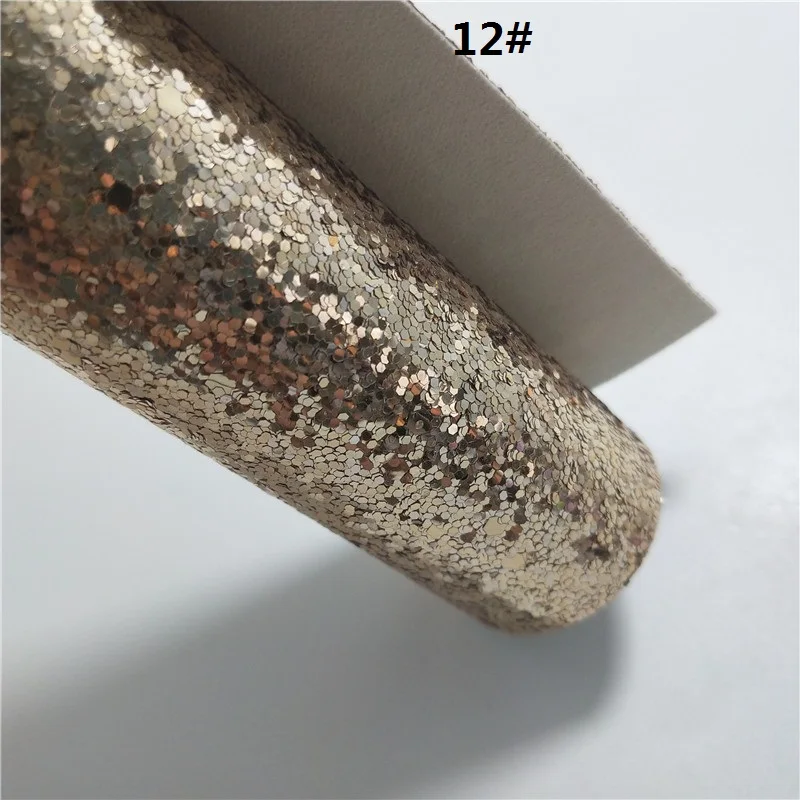 12 1 шт. 21X29 см блестящие ткани, плоская блестящая кожа, неоновый глиттер кожаные листы для изготовления бантов leosynthecodiy T241 - Цвет: 12