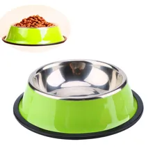 1 шт., Новое поступление, противоскользящая миска из нержавеющей стали для домашних животных, собак, кошек, кормов, миски для домашних животных, XS-L, 3 цвета