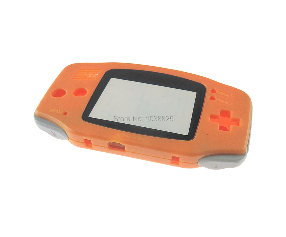 6 цветов полный игровой чехол пластиковый корпус оболочка Крышка для игровая приставка GBA - Цвет: orange