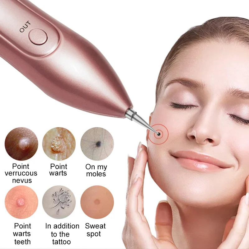 

Skin Mole Remover Pen Portable Rechargeable Mole Skin Dark Sun Age Spot Blemish Tattoo HJL2018