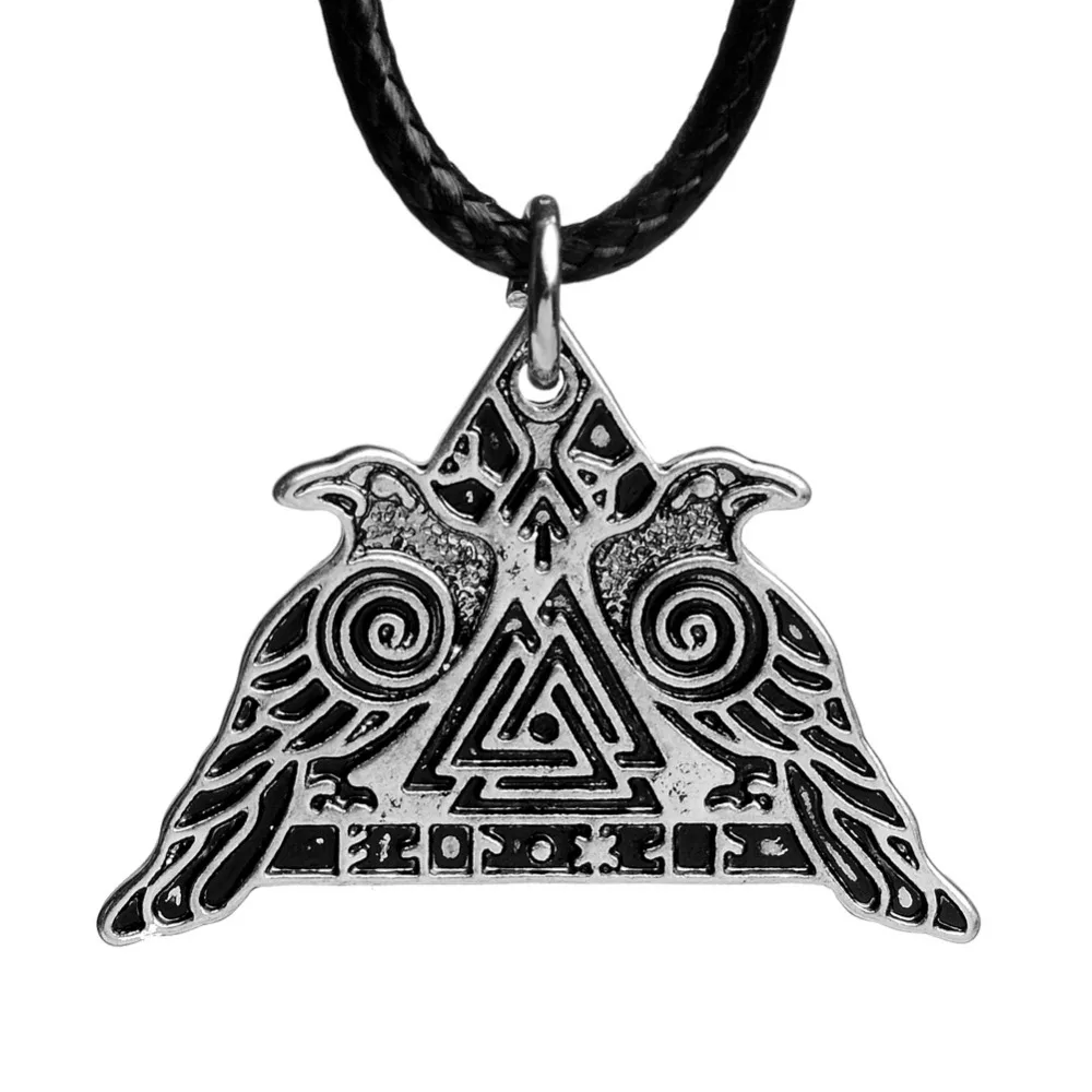 LANGHONG 10 шт Norse подвеска с символикой викингов Valknut Raven Warrior Valkyrie Odin's Huginn and Muninn