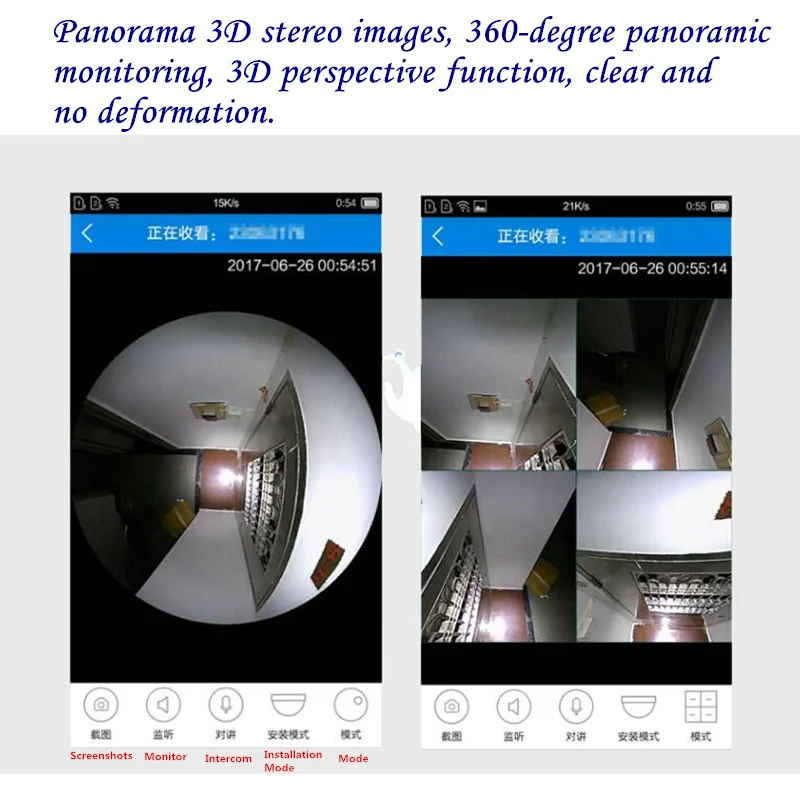 220 в E27 светодиодная лампа WIFI 3 вт рыбий глаз для видеонаблюдения 360 градусов