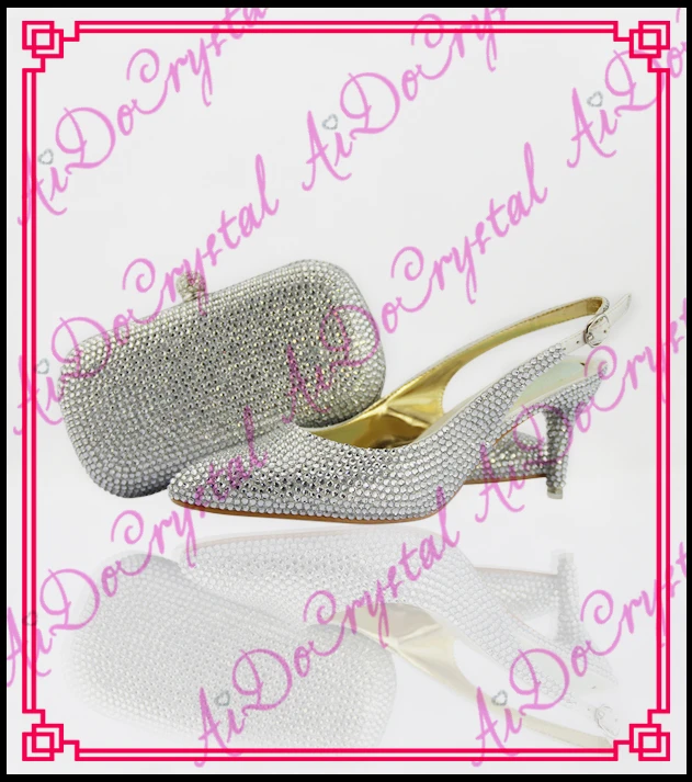 crystal kitten heel