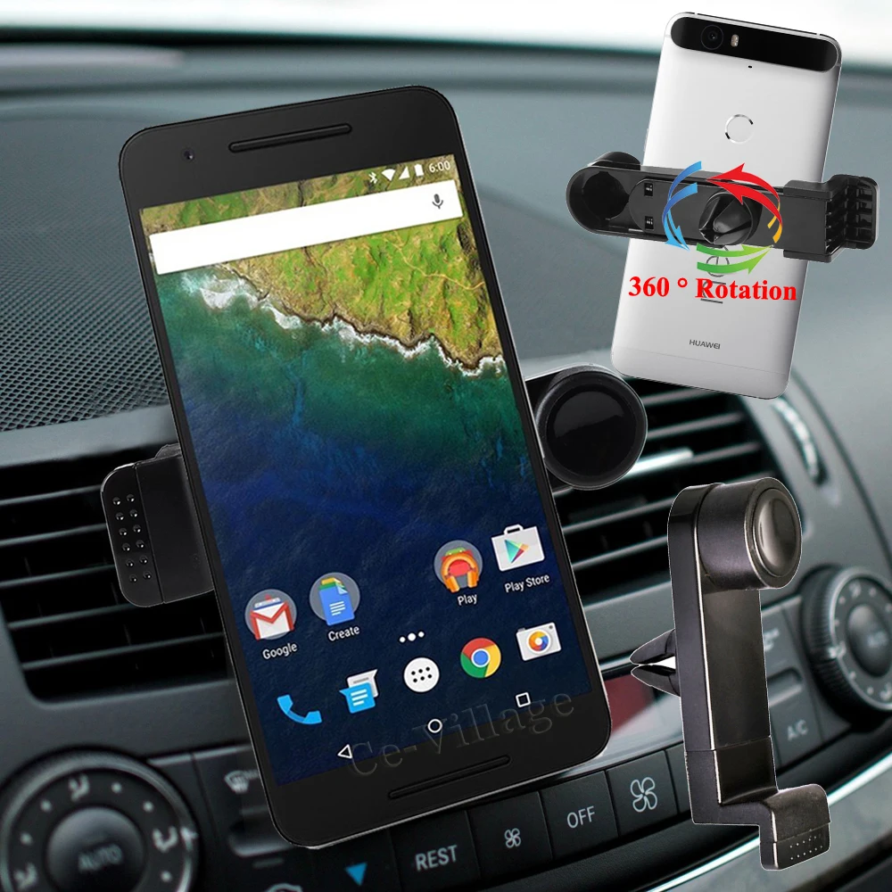 360 Degree Rotation Elastic Car Air Vent Mount Bracket