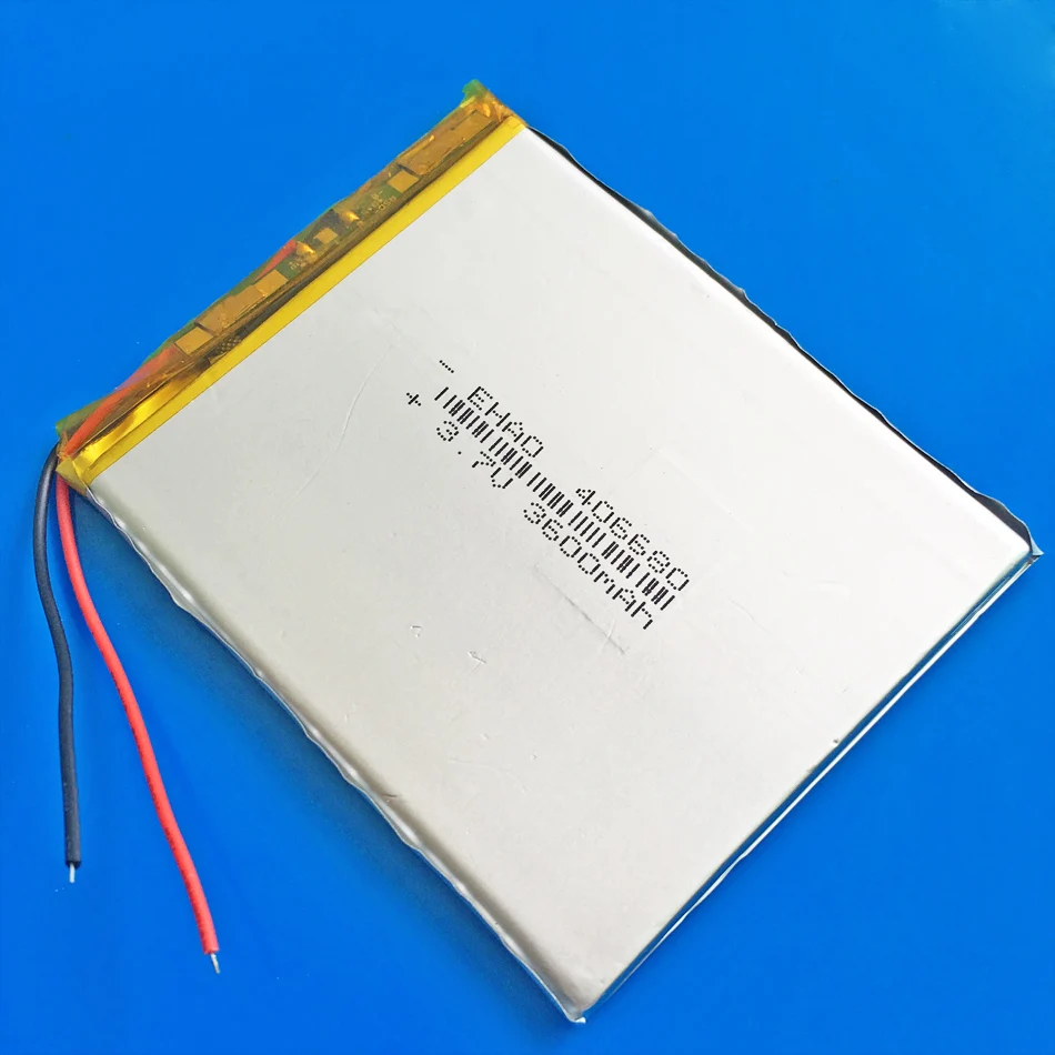 5 pcs 406680 3.7V 3600mAh Lithium Polymer Rechargeable Lipo battery for GPS DVD PAD power bank e-book camera tablet PC laptop |