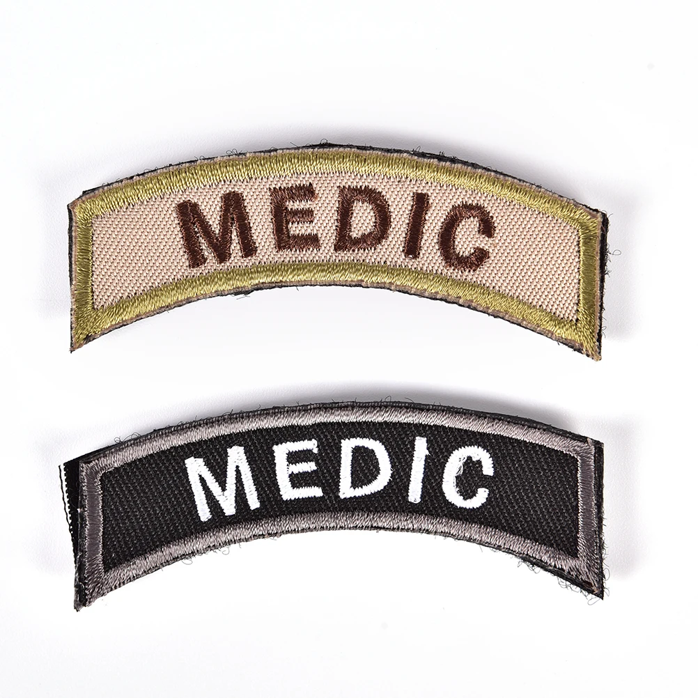 

Bags Caps Accessories Tactical Badges Soldier Medic Letter Military Embroideried Sewing Armband Applique Patches For Clothes