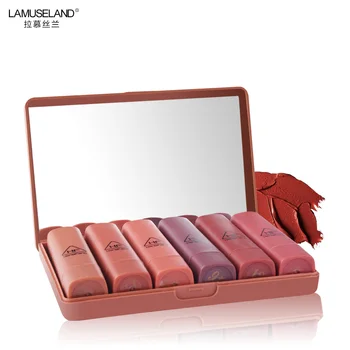 

HengFang 6Pcs/Set Big Pumpkin Colors Matte Waterproof Lipstick #9065B