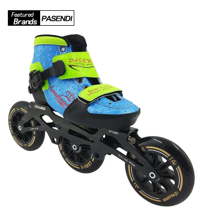 2019 جديد سرعة التزلج الأحذية الطفل 3x110 أو 4x100 إطار الاطفال أسطوانة قابلة للتعديل على الجليد النساء الرجال مضمنة تزلج المهنية Patine