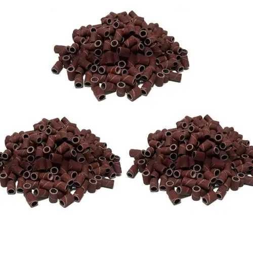 

100 Pcs "80""120""180" Sanding Band Drill File Machine Bits Grinding Ring Nail Art DIY Tools Set Beauty & Health