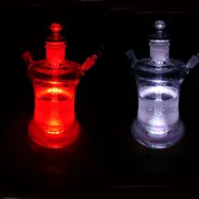 Заводская прямая сделка 12 шт./партия кальян Led ваза База свет Rgb Изменение цвета+ пульт дистанционного управления поставки свадьба центральный