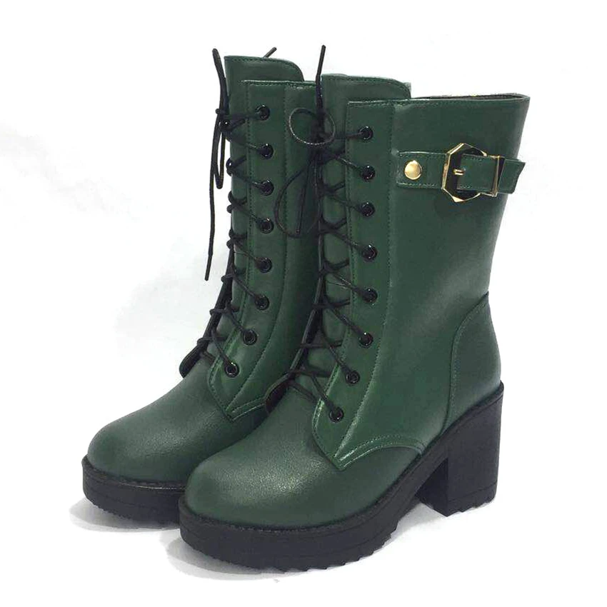 AIYUQI 2020 New for women boots villi lining high heel long boots women winter boots for ladies genuine leather