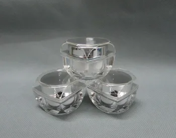

24pcs 5g 10g Acrylic Jar, Gold Silver Small Eye Cream Packing Jar, Mini Cream Jar, Cosmetic Packing Container Bottle Botella