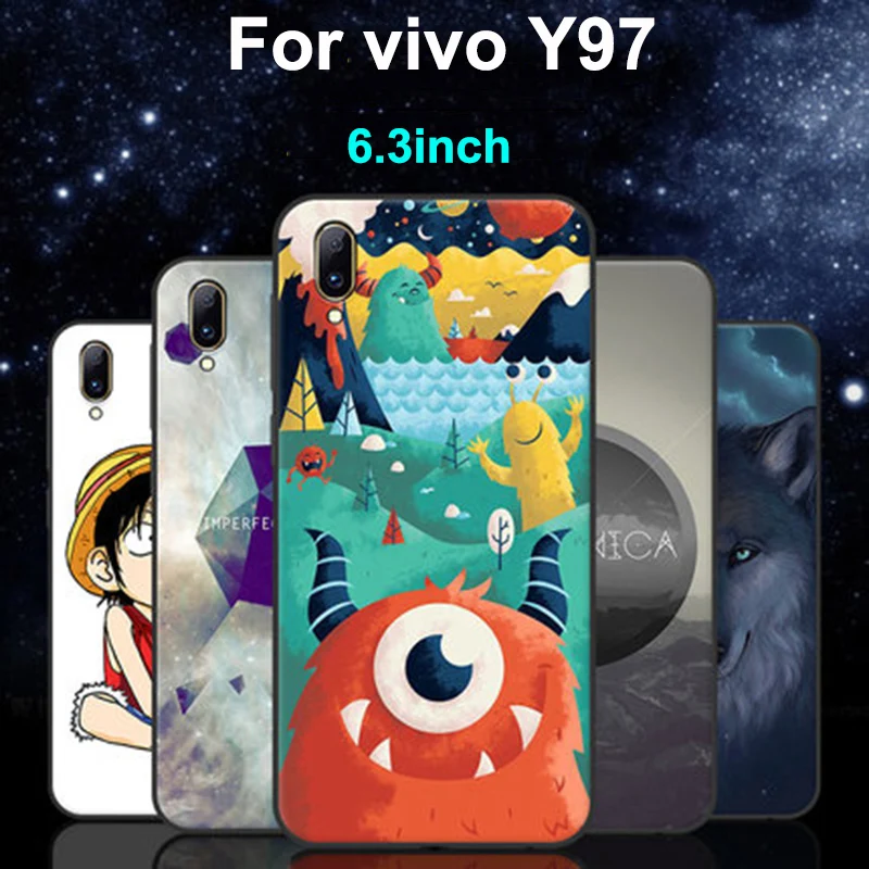 ДЛЯ vivo Y97 чехол милый мультяшный мягкий для телефона Y 97 защитный vivoy97 ЧЕХОЛ
