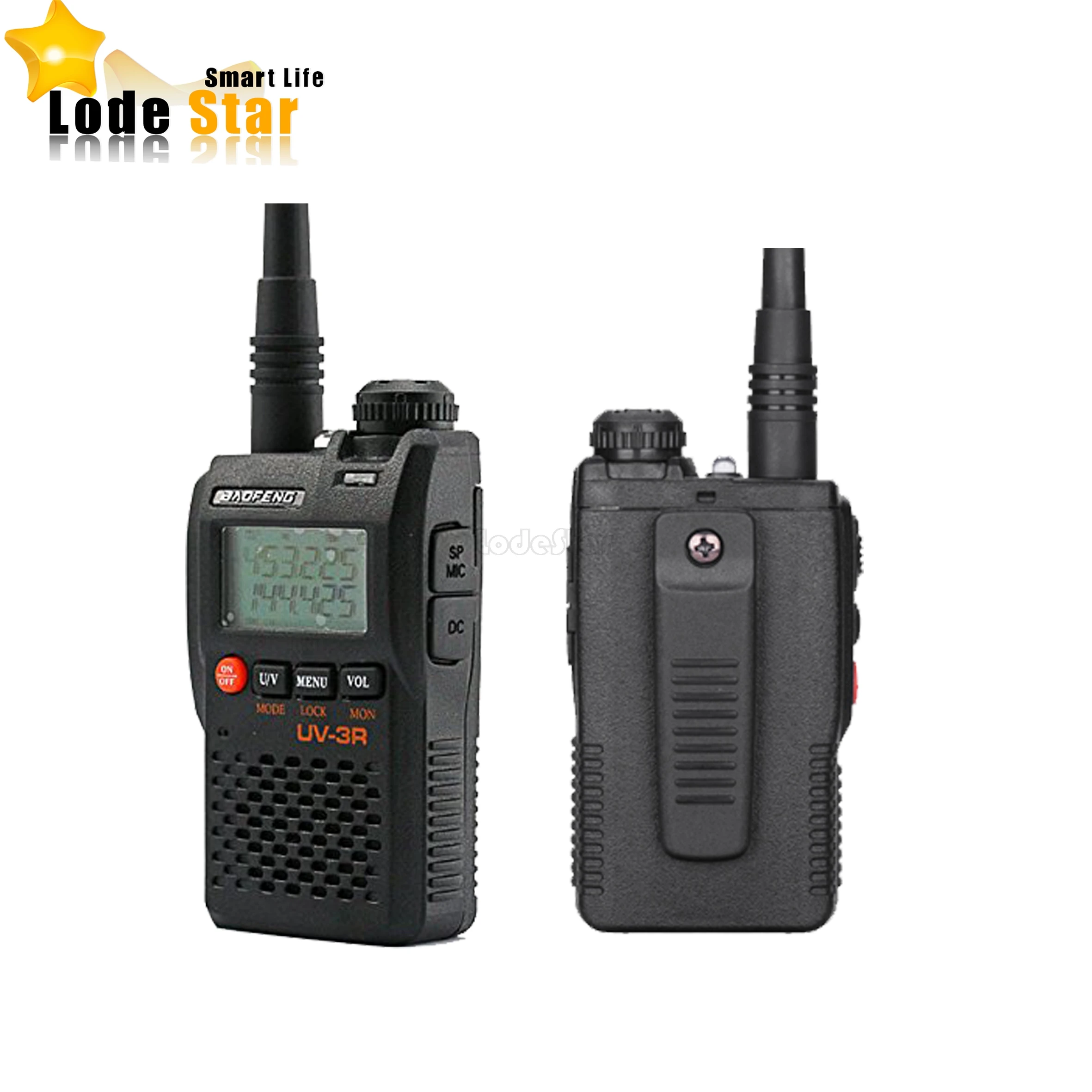 BaoFeng UV 3R BF UV3R MINI Walkie Talkie VHF 136 174MHz & UHF 400 ...