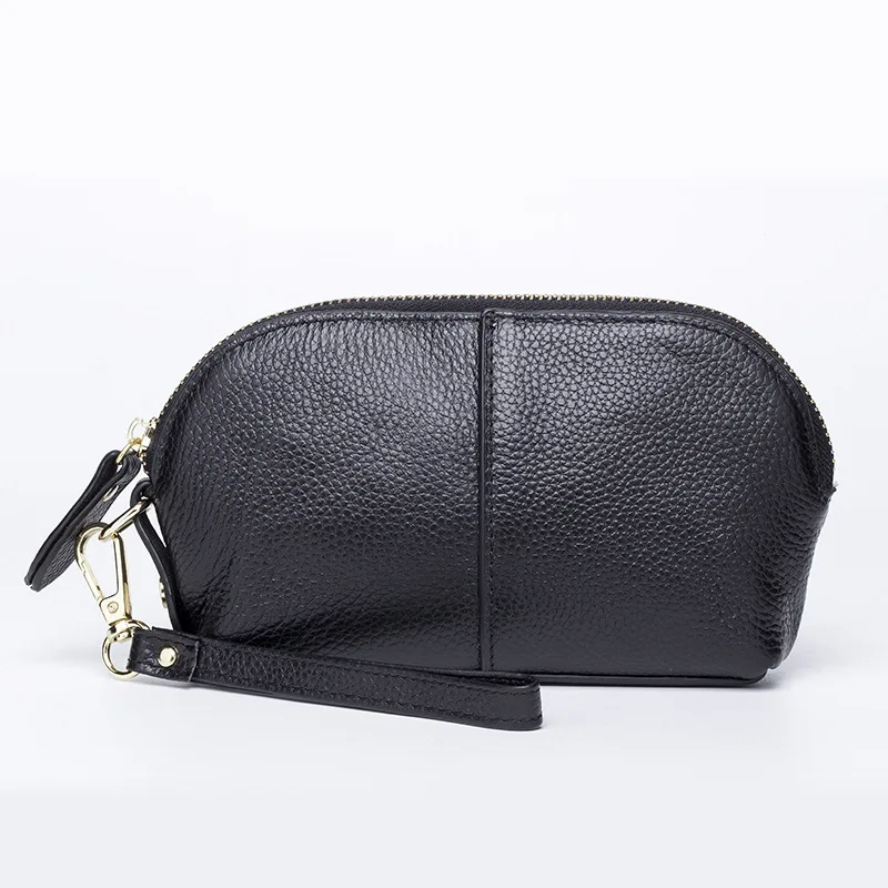

2017 Simple Cow Genuine Leather Clutch Bag for Mobile Phone Glasses Women Banquet Bag Fashion Collocation Shell Bag Hand Carry