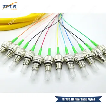 

10pcs/lot High Quality 12 Cores FC/APC Pigtail 1.5M Singlemode FC/APC Fiber Optic Pigtail LSZH