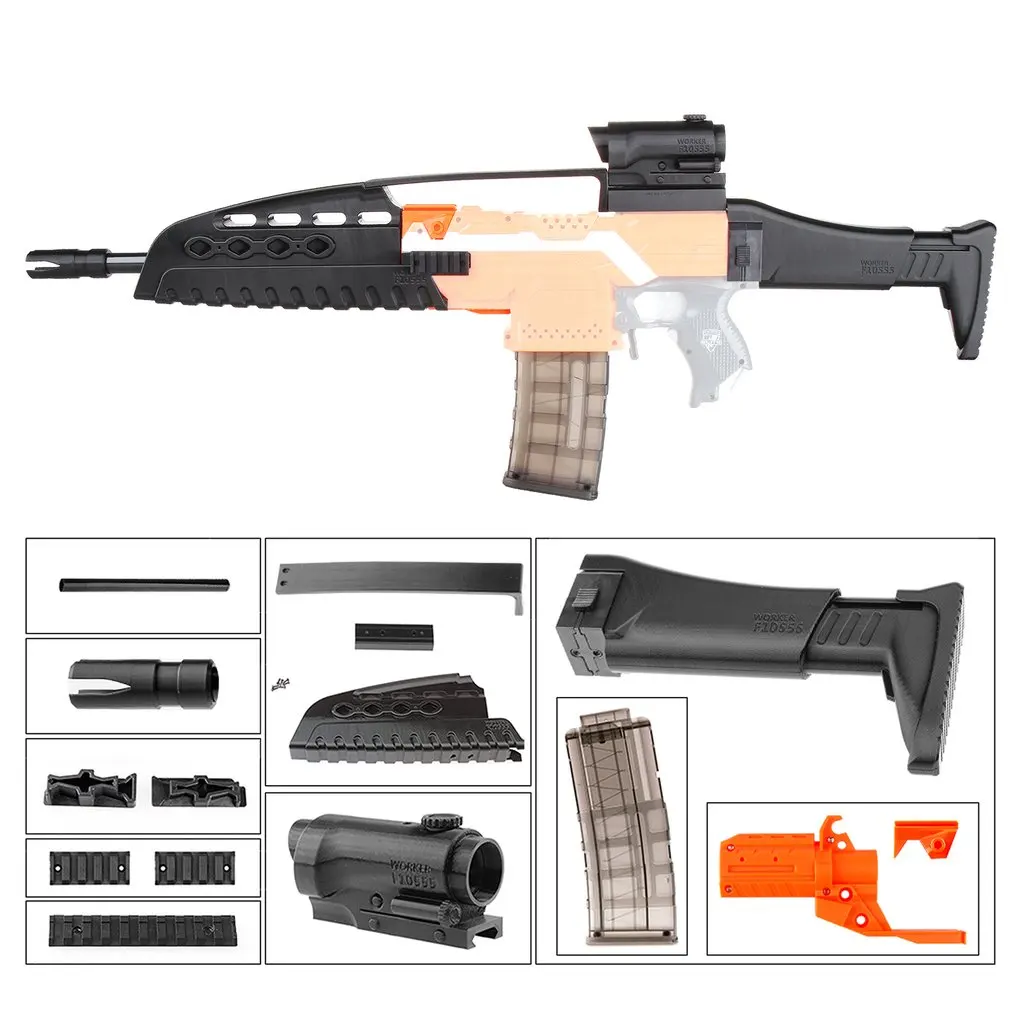 Мод XM8 имитация комплект 3D печать украшения Высокопрочный пластик для Stryfe изменить игрушки для Nerf части пистолет игрушка аксессуар подарок