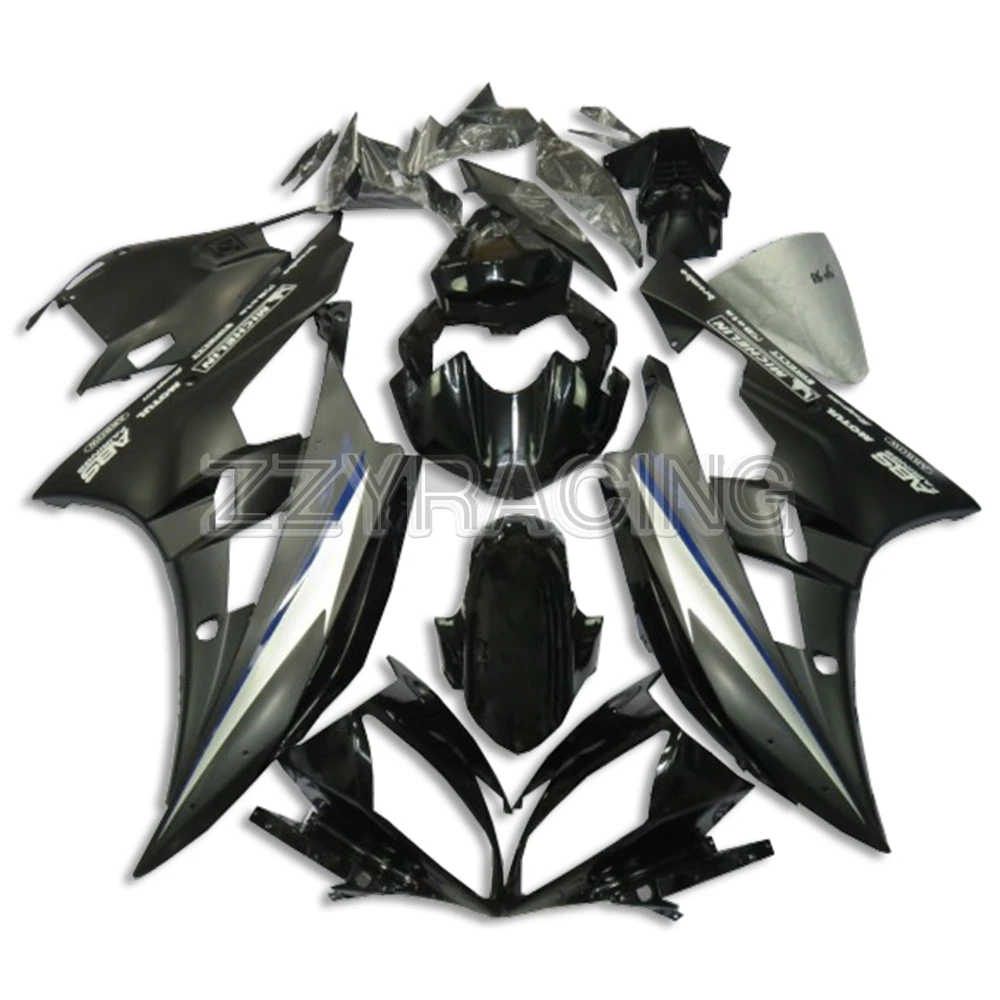 

Injection Fairings Kit for Yamaha YZF-600 R6 2006 2007 Complete ABS Plastic Body Kit 06 07 Panels Kit Black Silver New