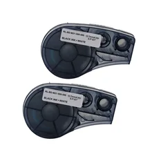 2pcs High Adhesion Vinyl Label Tape compatible M21-500-595 Black/White 12.7mm*6.4m for Brady BMP21-PLUS IDPAL and LABPAL Label