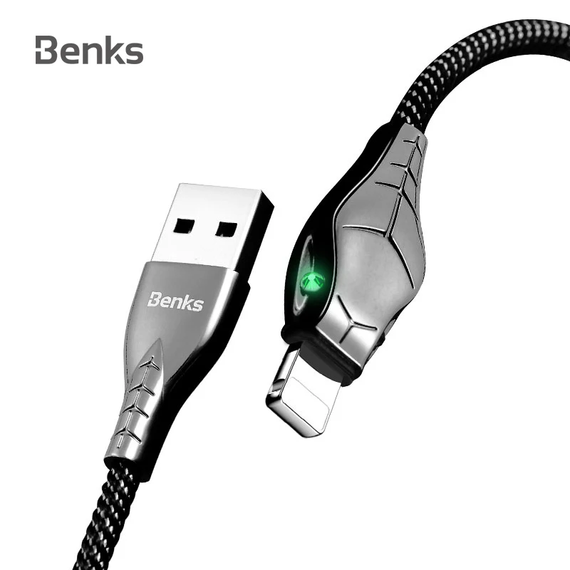 

Benks D27 5A Type C Fast Charging Cable For iPhone Xs Max 7 8 6 Plus USB Data Cable 3A Android Phone Micro USB Charger Cable