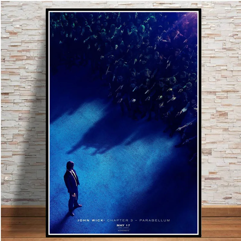 

John Wick Chapter 3 2019 Movie Reeves Keanu Poster Print Wall Art Canvas Painting Pictures For Living Room Home Decor No Frame