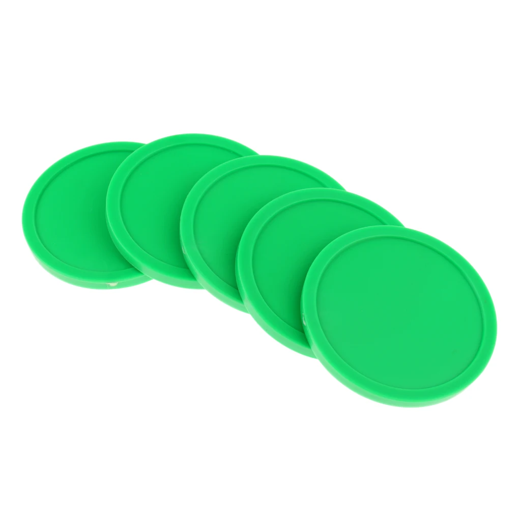 5 Pieces 82mm Air Hockey Replacement Pucks For Game Tables Accessories Standard Air Hockey Equipment Pucks