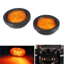 2 pcs 12 v Truck Car Trailer Lado Marcador Luz Indicadora com plugue Lâmpada de Reboque Do Caminhão Do Carro genérico Vermelho Amarelo HL-F-089